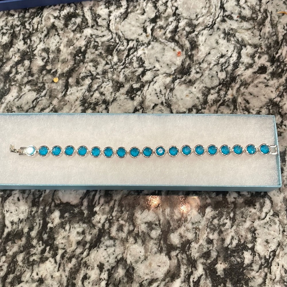 Touchstone Crystal Blue Sky Ice Bracelet